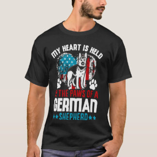 My Heart Is Held By The Paws Of A German Shepherd T-shirt
