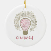 My Heart Lumi Classic Civilized Art Design for Mus Keramisch Ornament (Achterkant)