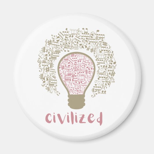 My Heart Lumi Classic Civilized Art Design for Mus Magneet (Voorkant)