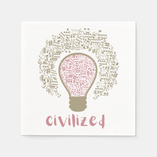 My Heart Lumi Classic Civilized Art Design for Mus Servet (Voorkant)