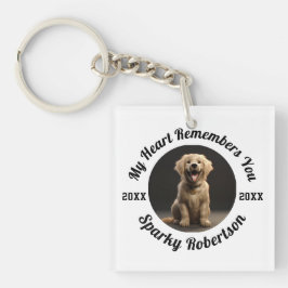 My Heart Remembers You Pet Memorial Sleutelhanger