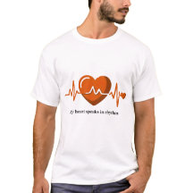 My Heart Speaks in Rhythm EKG Hartslag T-Shirt