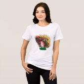 My Heart Still Young – Artistic Tree Hair Girl  Tri-Blend Shirt (Voorkant volledig)