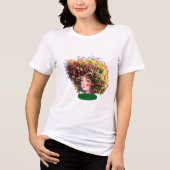 My Heart Still Young – Artistic Tree Hair Girl  Tri-Blend Shirt (Voorkant)