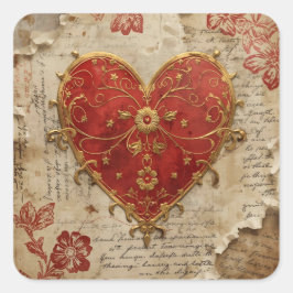 My Heart Vierkante Sticker