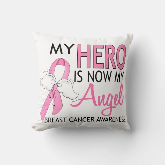 My Here Is Now My Angel Breast Cancer Kussen (Voorkant)