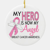 My Here Is Now My Angel Breast Cancer Ornament (Achterkant)