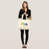 My Hero My Son - autisme Grote Tote Bag (Voorkant (model))