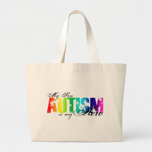My Hero My Son - autisme Grote Tote Bag (Voorkant)