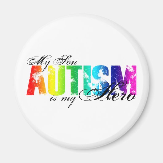 My Hero My Son - autisme Magneet (Voorkant)