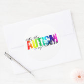 My Hero My Son - autisme Ronde Sticker (Envelop)