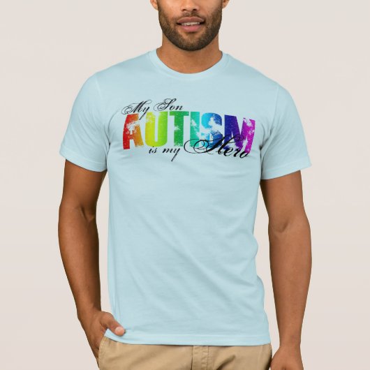 My Hero My Son - autisme T-shirt (Voorkant)