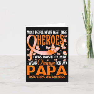 My Heroes I Draag Sinaasappel voor mijn Papa RSD C Kaart
