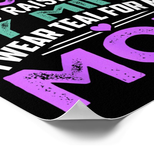 My Heroes I Wear Purple For My Mom Heimer Awarenes Poster (Hoek)