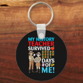 My History Teacher Survived 67 Days Of Me Student  Sleutelhanger (Voorkant)