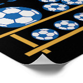 My Hobbies Soccer And More Soccer Fan Design  Poster (Hoek)