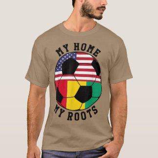 My Home My Roots Guinea Flag Soccer  T-shirt