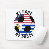 My Home My Roots Uruguay Flag Soccer  Muismat (Met muis)