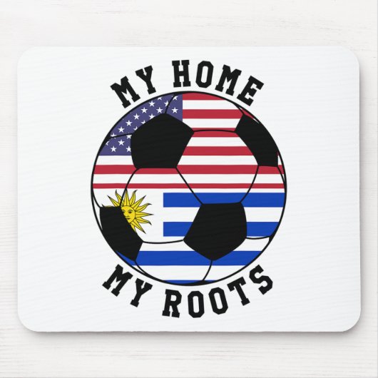 My Home My Roots Uruguay Flag Soccer  Muismat (Voorkant)