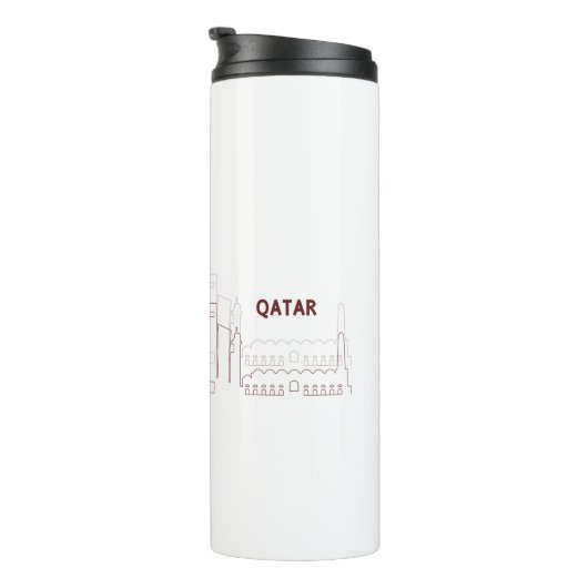 My Home Qatar – Minimalist Design Thermosbeker (Geroteerd rechts)