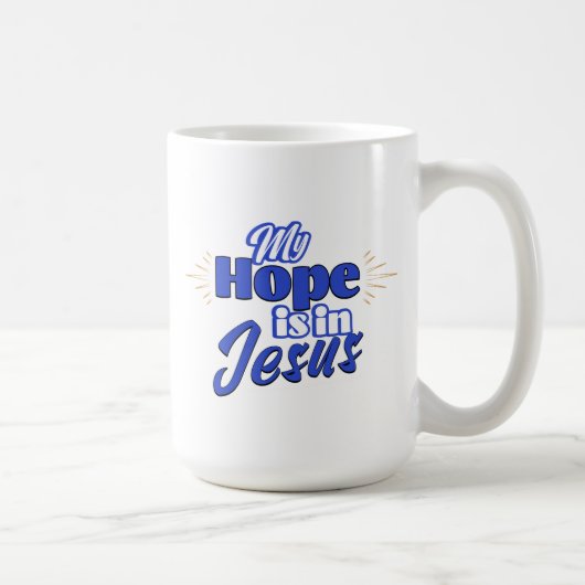 My Hope is in Jesus Inspirational Koffiemok (Rechts)