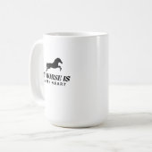 MY HORSE HORSE LOVER SHIRT KOFFIEMOK (Voorkant links)