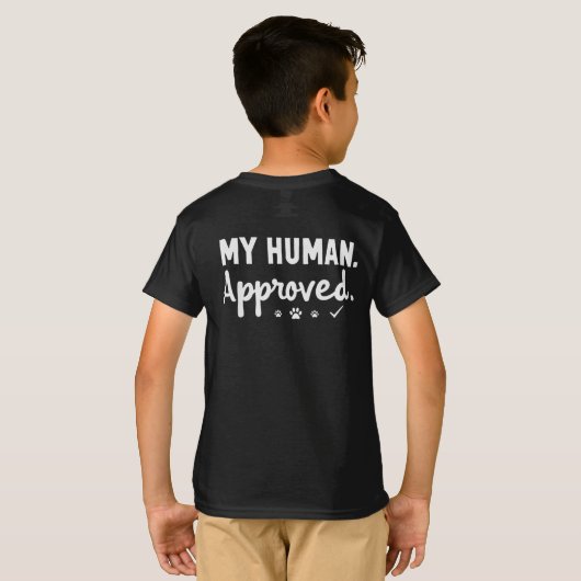 My Human Approved T-shirt (Achterkant volledig)