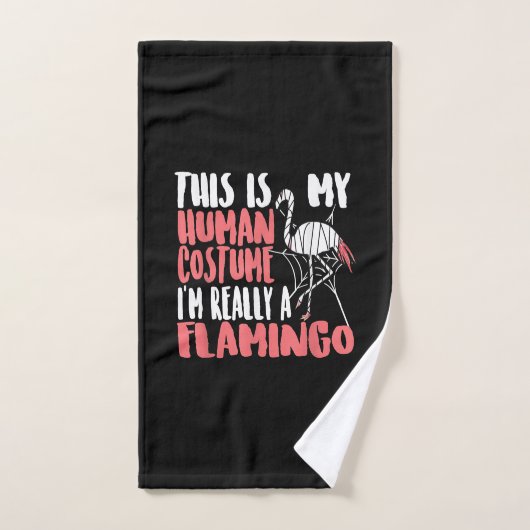 My Human Costume Im Really A Flamingo Mummy Cute Handdoek (Handdoek)