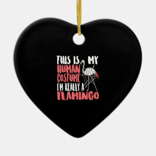 My Human Costume Im Really A Flamingo Mummy Cute Keramisch Ornament
