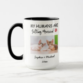 My Humans Are Getting Married – 2 Custom Cat Photo Mok