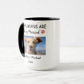 My Humans Are Getting Married – 2 Custom Dog Photo Mok (Voorkant links)