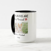 My Humans Are Getting Married – Custom Pet Photo Mok (Voorkant links)