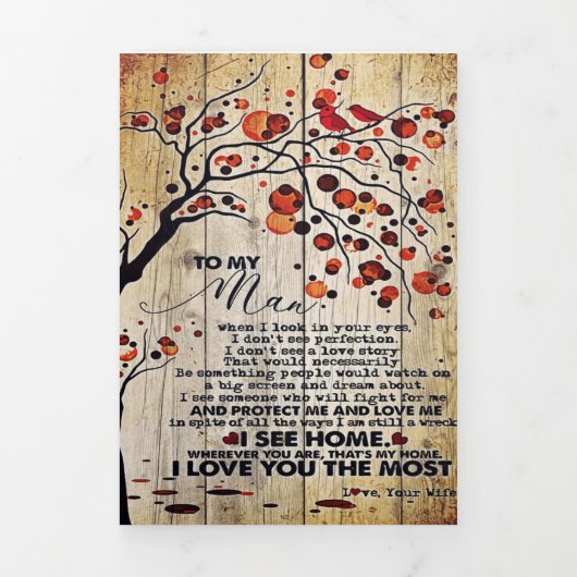 My Husband Gift | Letter For Him | Drieluik Aankondiging (Cover)