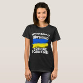 My Husband Is Ukrainian Funny Ukraine Flag Gift Fo T-shirt (Voorkant volledig)
