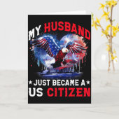 My Husband Just Became Us Citizen Immigrant Citize Kaart (Gele Bloem)