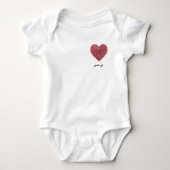 My Identity – Heart Fingerprint Design Romper (Voorkant)