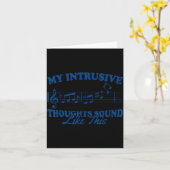 My Intrusive Thoughts Sound Like This Funny Music Kaart (Gele Bloem)
