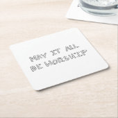 My it all be worship outline kartonnen onderzetters (Schuin)