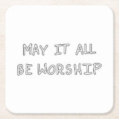 My it all be worship outline kartonnen onderzetters (Voorkant)