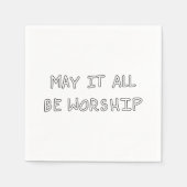 My it all be worship outline servet (Voorkant)