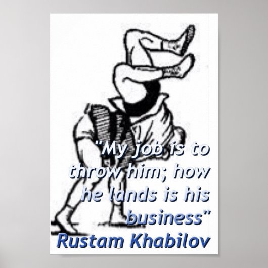 My job is to throw him Poster (Voorkant)