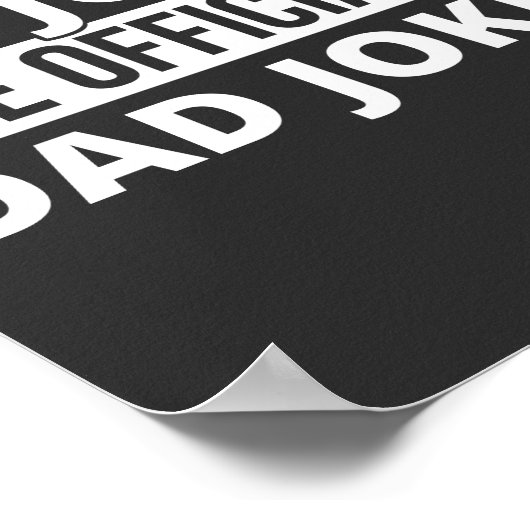 my jokes are dad jokes poster (Hoek)