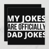 my jokes are dad jokes save the date (Voorkant / Achterkant)