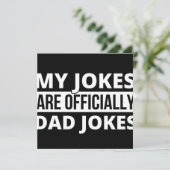 my jokes are dad jokes save the date (Staand voorkant)