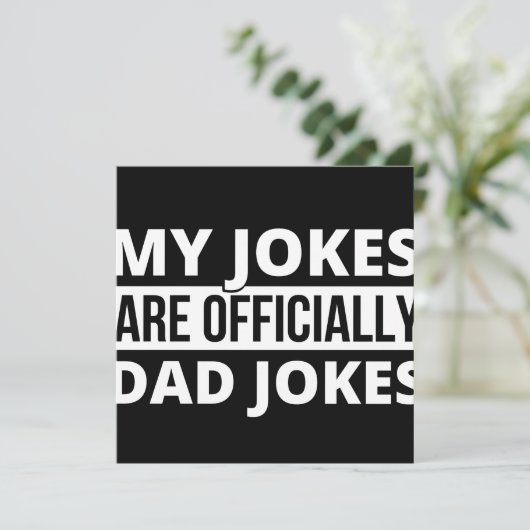 my jokes are dad jokes save the date (Staand voorkant)