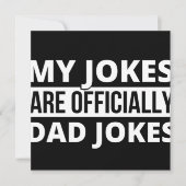 my jokes are dad jokes save the date (Voorkant)