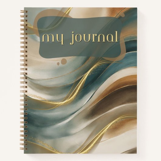 My Journal Golden Wave Spiral Notitieboek (Voorkant)