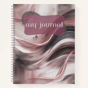 My Journal Roos Gold Wave Spiral Notitieboek