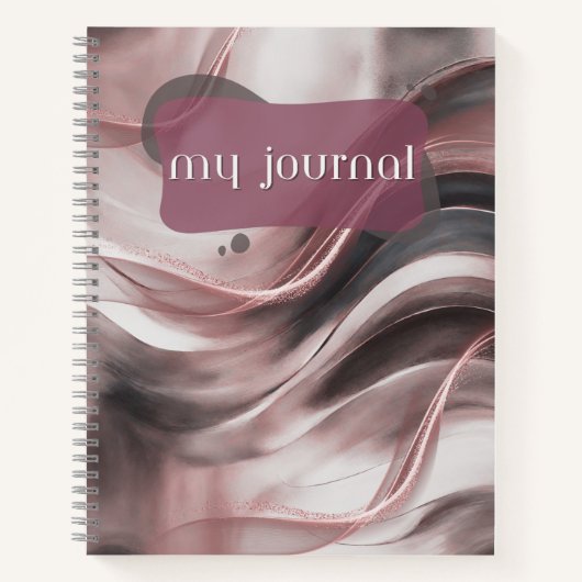 My Journal Roos Gold Wave Spiral Notitieboek (Voorkant)
