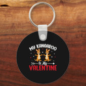 My Kangaroo Is My Valentine - Animal Lovers Valent Sleutelhanger (Voorkant)